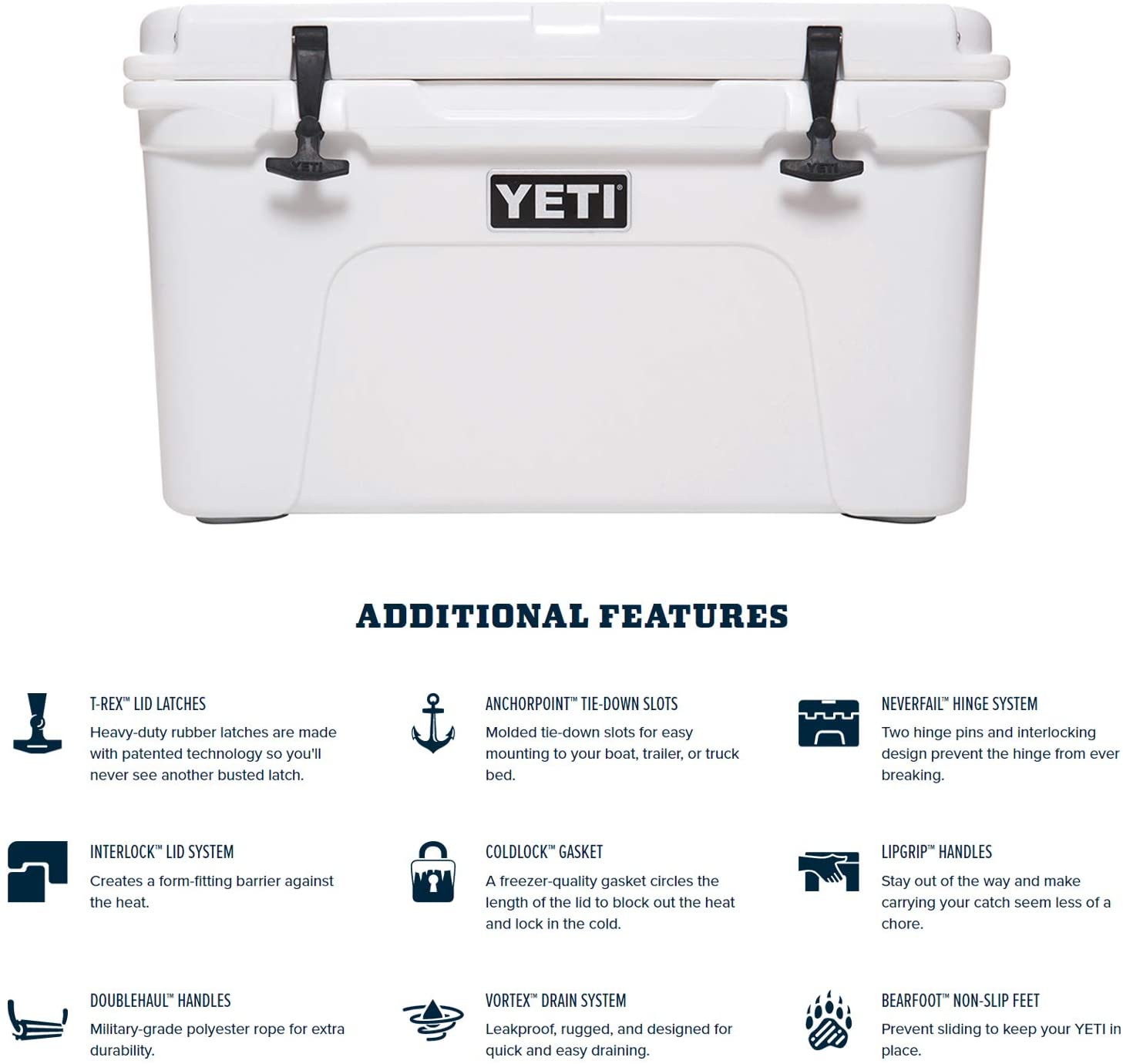 YETI Tundra 45 Cooler, White