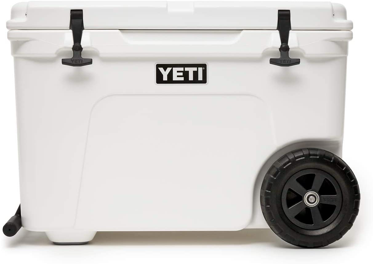 YETI Tundra Haul Portable Wheeled Cooler, White